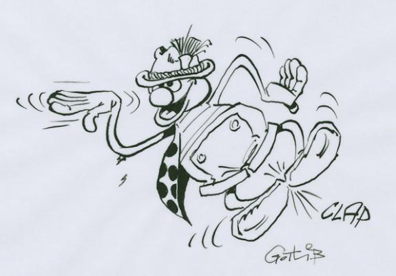 Marcel Gotlib - Coccinelle danse sur calque