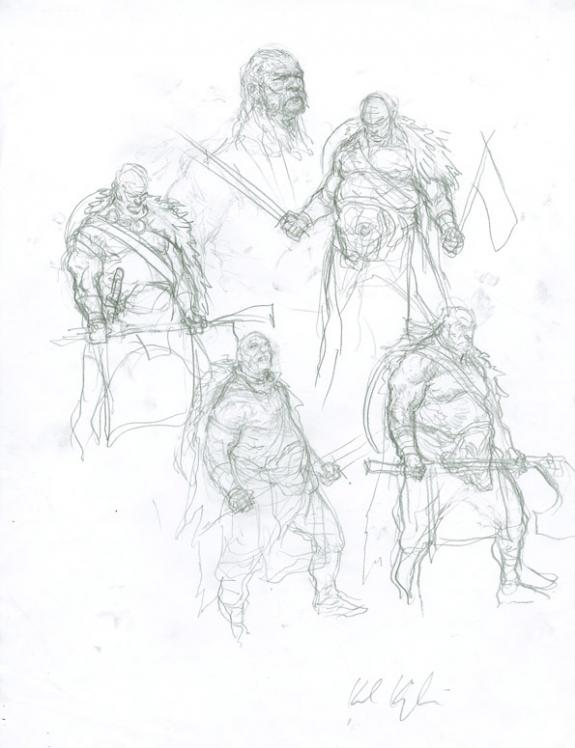 Karl Kopinski - Warhammer, &Eacute;tude guerrier 
