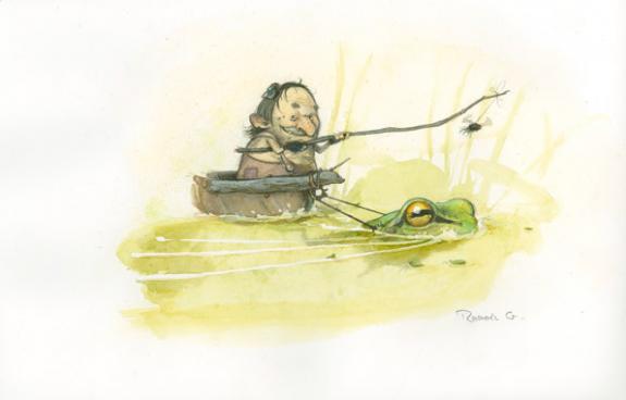Rapha&euml;l Grosjean - Le Guide du Lutin Voyageur, Lutin sur eau