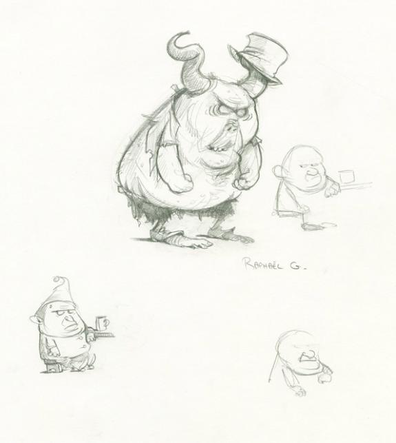 Rapha&euml;l Grosjean - Le Guide du Lutin Voyageur, Monstre et lu