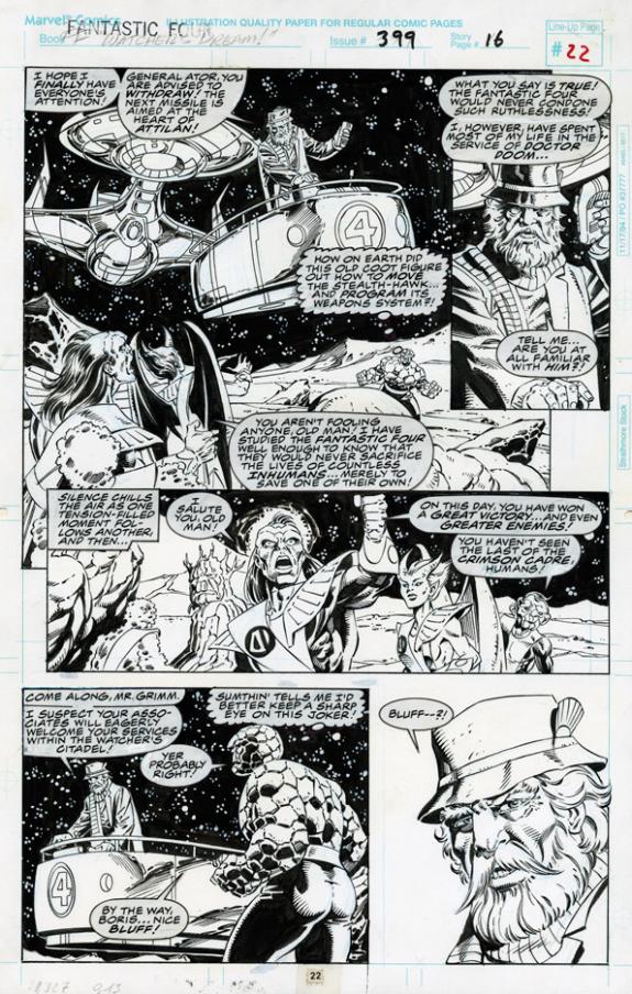 Paul Ryan - Fantastic Four, #399 Watchers dream ! (encrage: