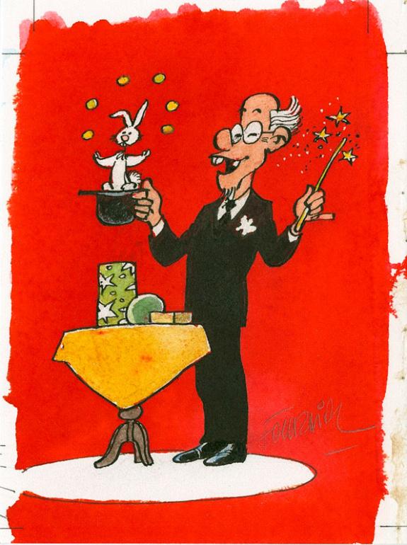 Jean-Claude Fournier - Spirou et Fantasio, Carte &agrave; jouer par