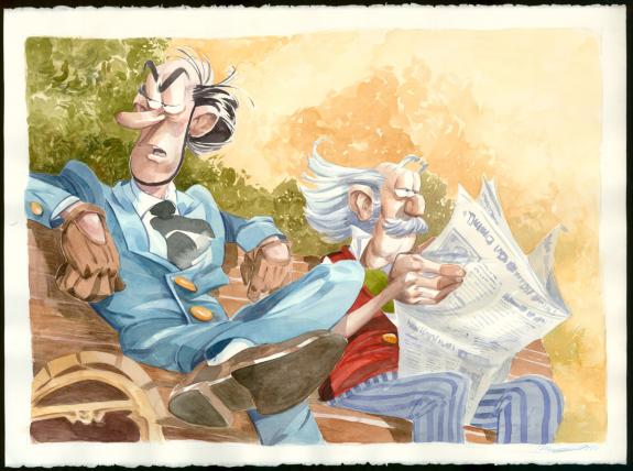 Jos&eacute; Luis Munuera - Spirou et Fantasio, Illustration "Champi