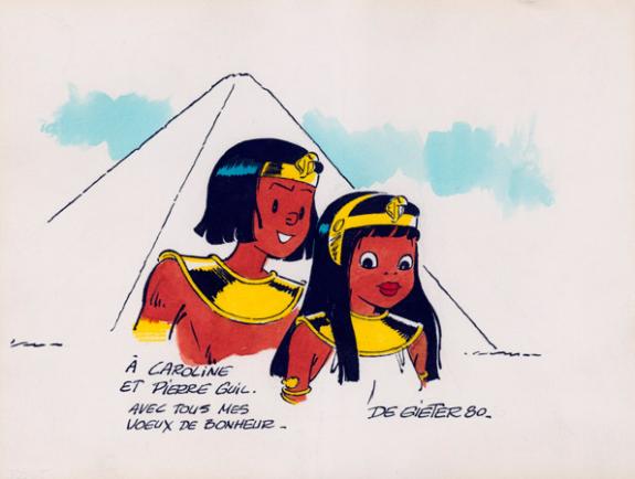 Lucien De Gieter - Papyrus, illustration couleur