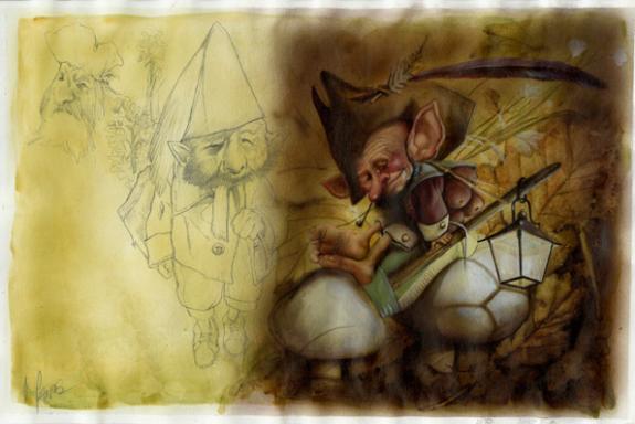 Emmanuel Civiello - Le livre secret des nains, nain sur cham