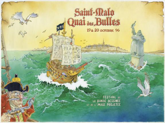 Ma&euml;ster - Affiche festival Quai des Bulles - Saint Malo 1996