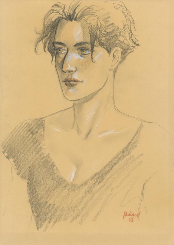 Andr&eacute; Juillard - Le long voyage de L&eacute;na, portrait l&eacute;na yeux 
