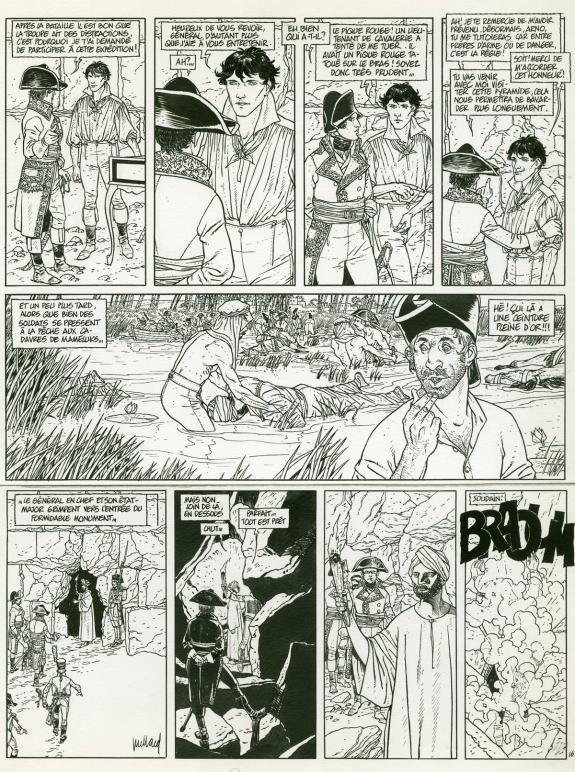 André Juillard - Arno, L'oeil de Kéops, planche originale