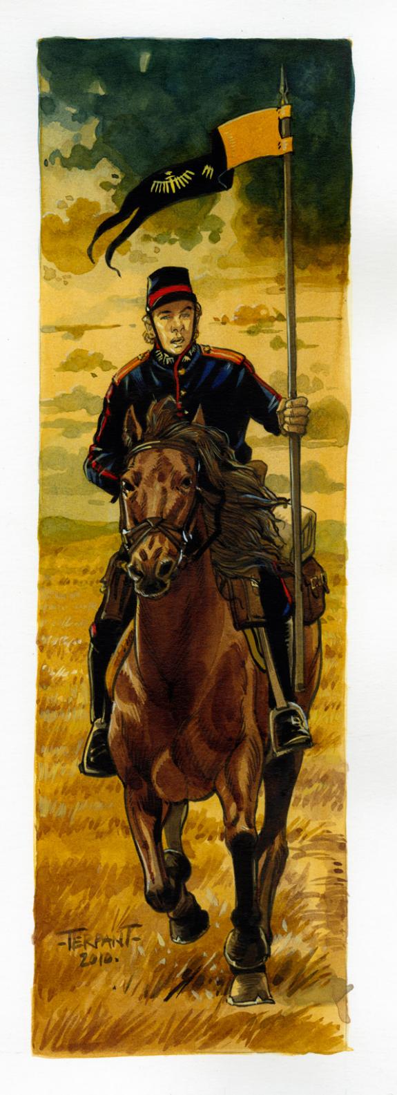 Jacques Terpant - Sept cavaliers, Le pont de S&eacute;phar&eacute;e, Le co