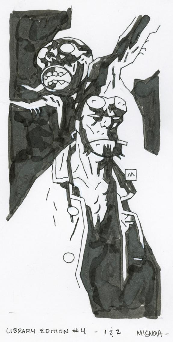 Mike Mignola - Illustration de Hellboy
