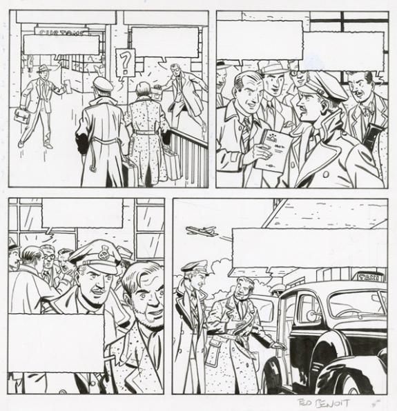 Ted Benoit - Blake et Mortimer - Publicit&eacute;