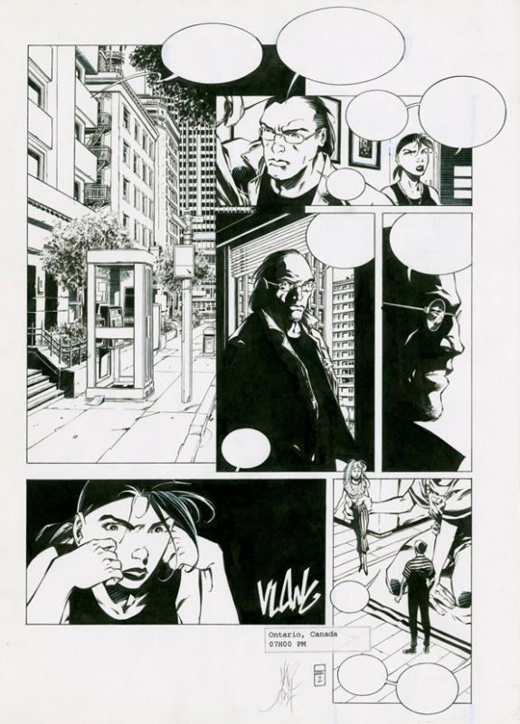 Alberto Varanda - Bloodline, Issue 8, Planche 2 accompagnée