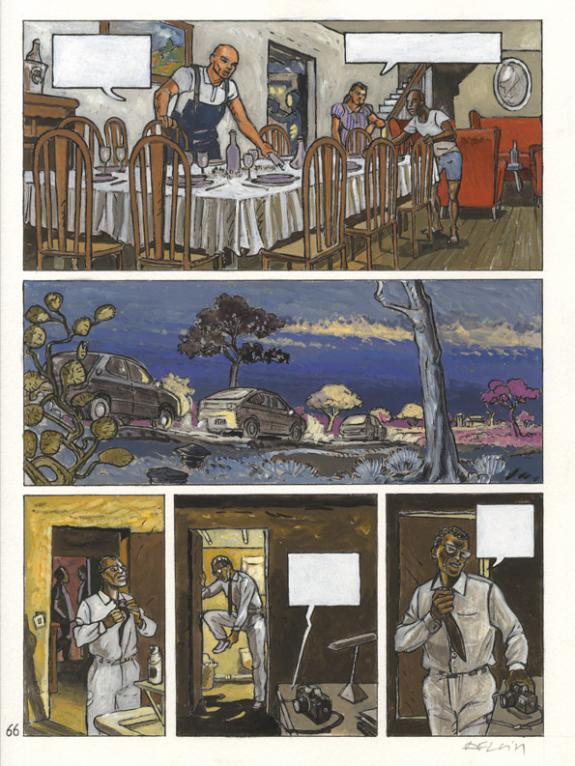Arnaud Floc'h - La compagnie des cochons, Planche originale 