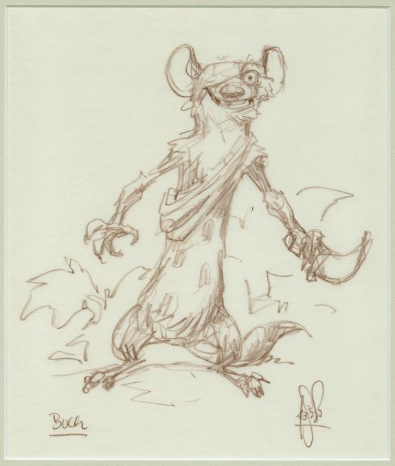 Peter de Sève - l'âge de glace - Buch - dessin encadré