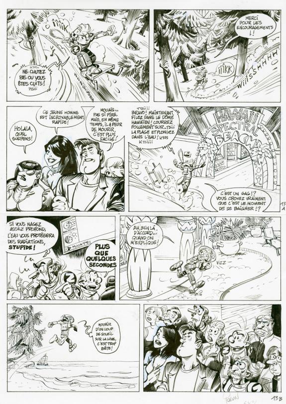 Yoann - Spirou, La face cach&eacute;e du Z, Planche originale