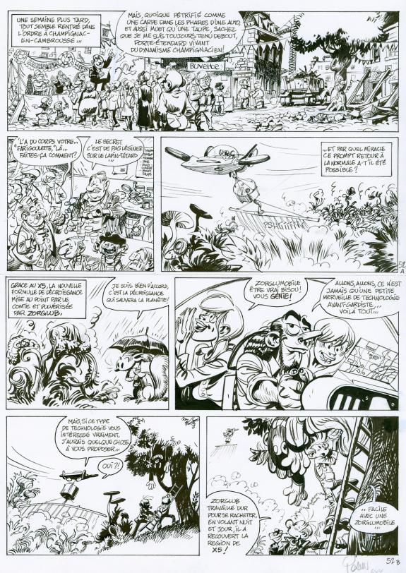 Yoann - Spirou, Alerte aux Zorkons, Planche originale