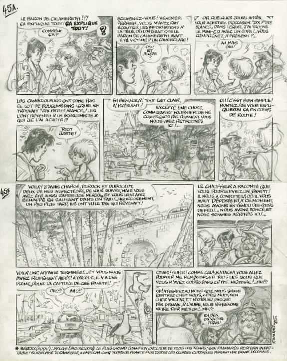 Fran&ccedil;ois Walth&eacute;ry - Natacha, Planche originale