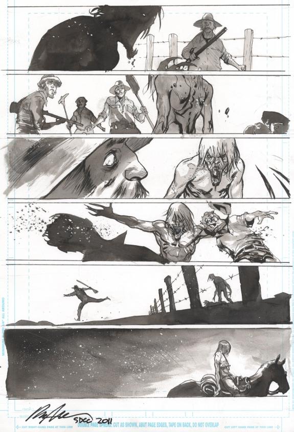 Rafael Albuquerque - American Vampire, Issue 5 - planche ori