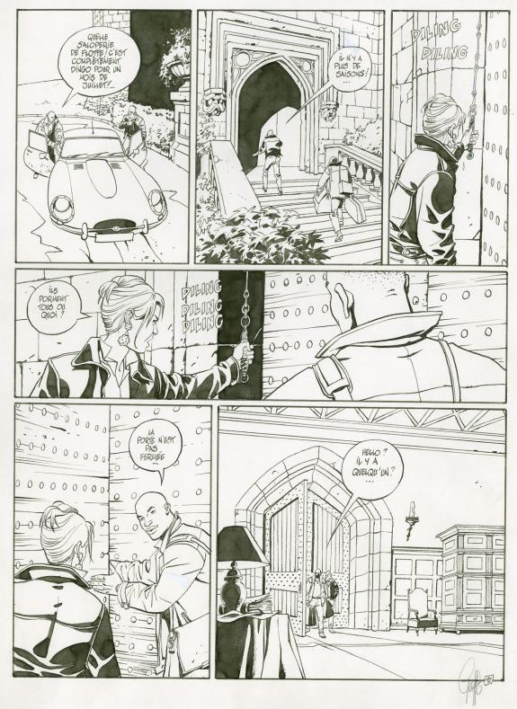 Griffo - La pension du docteur Eon, Planche originale accomp