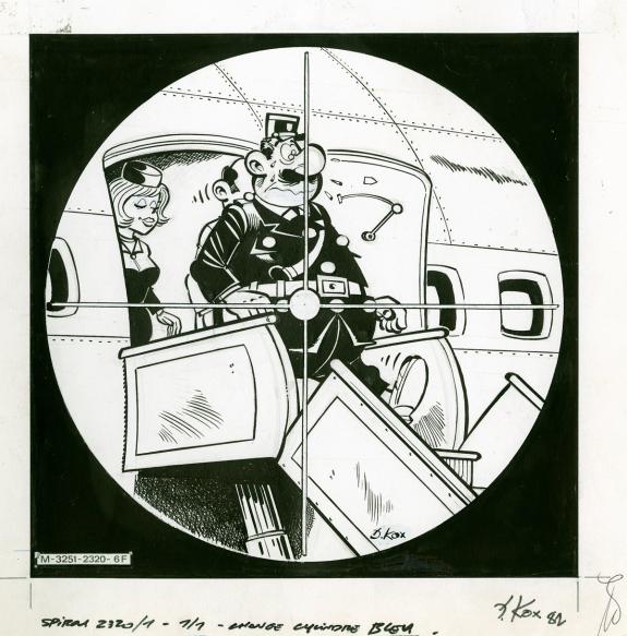 Daniel Kox - L'agent 212, couverture magazine Spirou