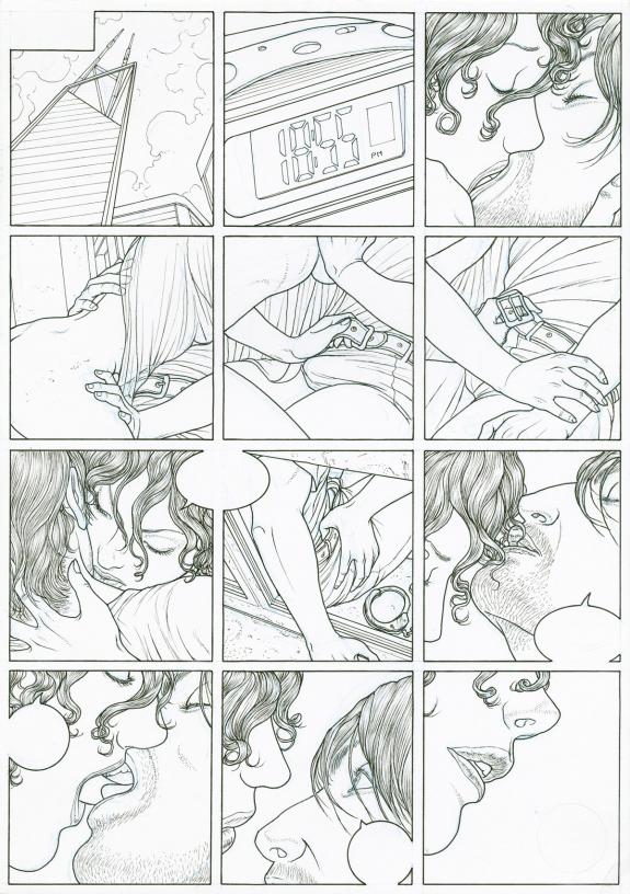 Adriano De Vincentiis - Sophia, Planche originale in&eacute;dite