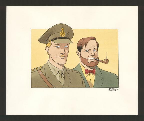 André Juillard - Blake et Mortimer, illustration originale i