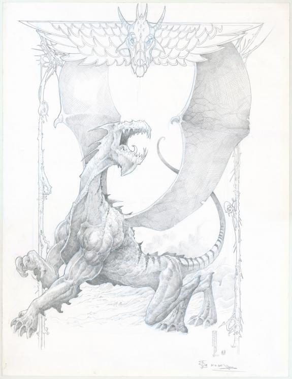 Erwan Seure-Le Bihan - Illustration originale, Dragon du Sol
