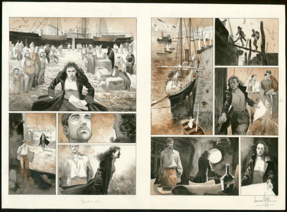 Emmanuel Lepage - Les Voyages d'Ulysse, Planche originale, d