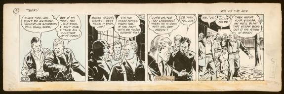 Milton Caniff - Terry and the pirates, Strip original - Mob 