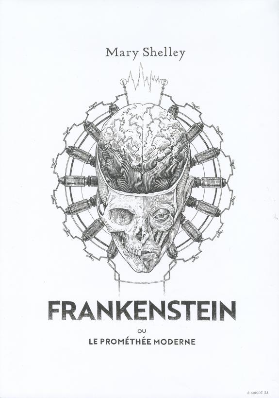 Armel Gaulme - Frankenstein, Illustration originale, Page de