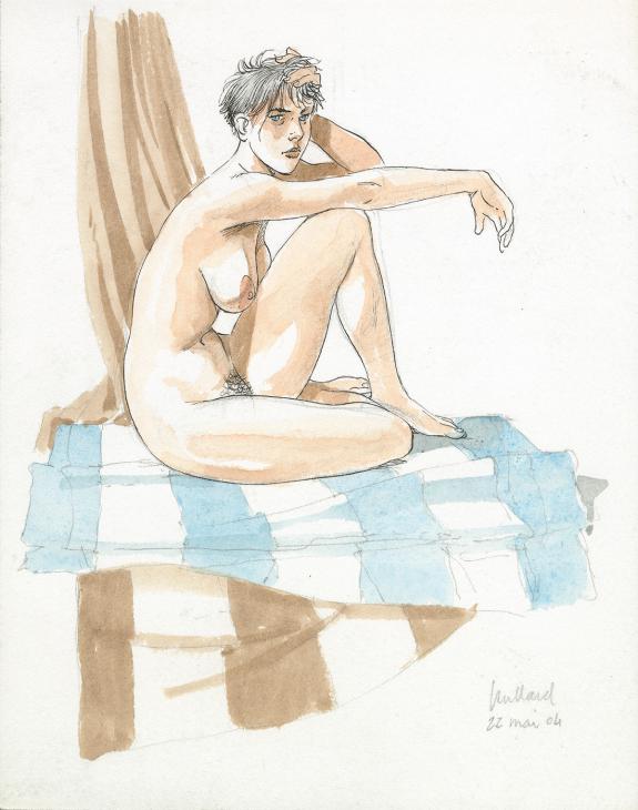 André Juillard - Le Cahier bleu, Illustration originale