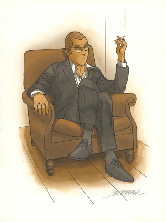 Luc Jacamon - Le Tueur, Pause cigarette
Illustration origina
