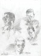 Christophe Bec - Sanctuaire, portrait crayonn&eacute; sur calque