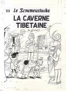 Roland Gos - Le Scrameustache, La caverne tib&eacute;taine, couv