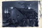 Adrian Smith - Warhammer, landraider with space wolves