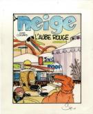 Christian Gine - Neige, L'aube rouge, projet de couv