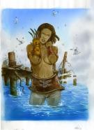 Grun - La conjuration d'opale, femme noire nue