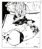 Alex Varenne - Fragments &eacute;rotiques, femme  nue au sol s/calq