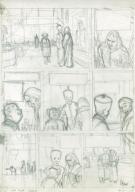 Philippe Adamov - L'imp&eacute;ratrice rouge, projet planche s/calq
