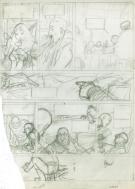 Philippe Adamov - L'imp&eacute;ratrice rouge, projet planche s/calq