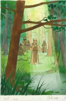Arnaud Dombre Arno - moines dans for&ecirc;t