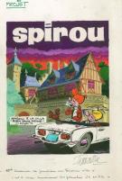 Jean-Claude Fournier - Journal de Spirou, projet de couv