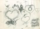 Pascal Mogu&eacute;rou - Croquis de Korrigans, recherche : arbre br