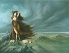 Pascal Mogu&eacute;rou - Le grand livre des Korrigans, femme faune 