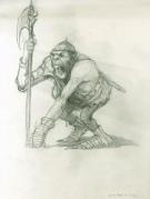 Jean Baptiste Monge - L'univers des dragons, soldat orc pliu