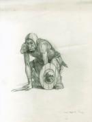 Jean Baptiste Monge - L'univers des dragons, soldat orc bouc