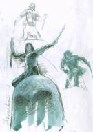 Andr&eacute;&iuml; Arinouchkine - Ewen, Alis, chevalier essai posture
