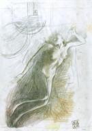 Andr&eacute;&iuml; Arinouchkine - Ewen, Alis, femme nue au pastel l
