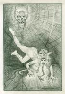 Esteban Maroto - fem aux serpents+t&ecirc;te diable