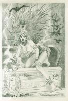 Esteban Maroto - fem vampire au cercueil